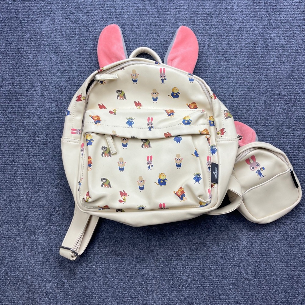 Disney Zootopia Mini Backpack Coin Purse Cream Judy Hopps Character Bag